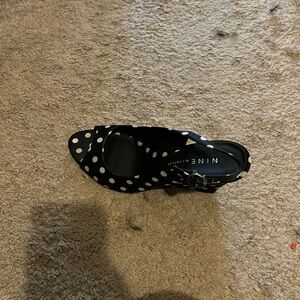 Nine West Black and White Polka Dot Women's Shoes